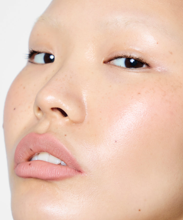| desc: Model wears Lip Sculpt in Oat