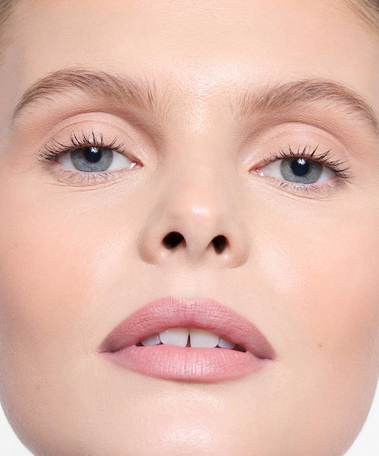 | desc: Model wears Lip Sculpt in Blush