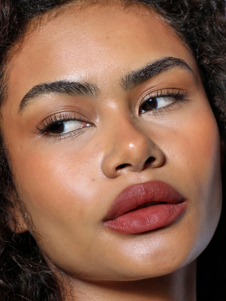 Yessica wears Lip Blush in Wine